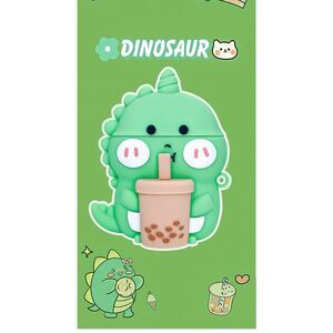 AirPods 2&1‎ Gen Case Cover 2016-2019, 3D Boba Tea Dinosaurs